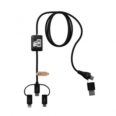 Logo trade promotional giveaways image of: SCX.design C48 CarPlay 5-in-1 charging cable 