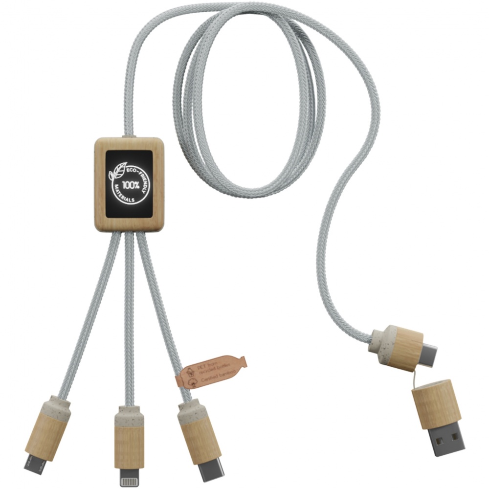Logotrade promotional item image of: SCX.design C49 5-in-1 charging cable