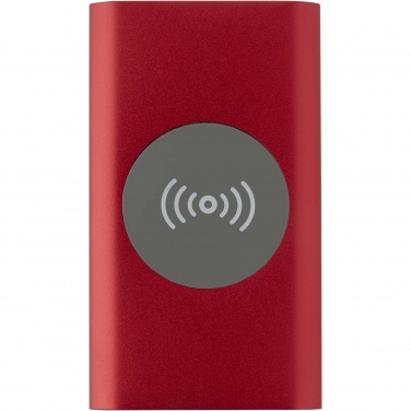 Logo trade promotional merchandise picture of: Juice 4000 mAh Type-C recycled aluminium wireless power bank 