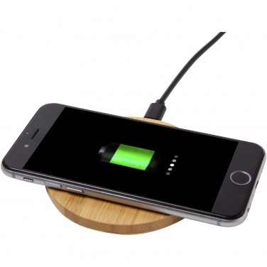 Logotrade promotional products photo of: Essence 15W bamboo wireless charging pad