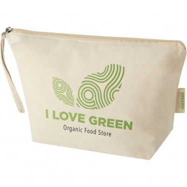 Logo trade promotional item photo of: Orissa 180 g/m² organic large accessory pouch 3L