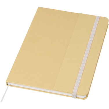 Logo trade corporate gifts picture of: Nelida A5 recycled cardboard hard cover notebook