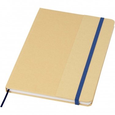 Logo trade promotional merchandise photo of: Nelida A5 recycled cardboard hard cover notebook