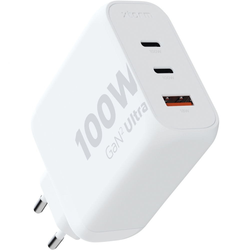 Logo trade promotional giveaways image of: Xtorm XEC100 GaN² Ultra 100W wall charger