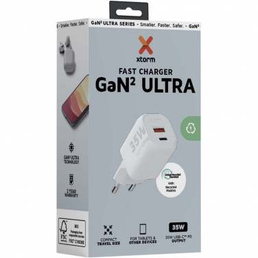 Logo trade promotional products picture of: Xtorm XEC035 GaN² Ultra 35W wall charger