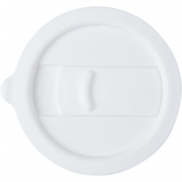 Logotrade promotional product picture of: Java 330 ml ceramic tumbler with silicone wrap and plastic lid