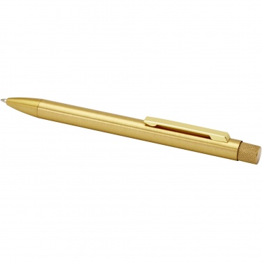 Logo trade corporate gift photo of: Beatriz recycled brass ballpoint pen