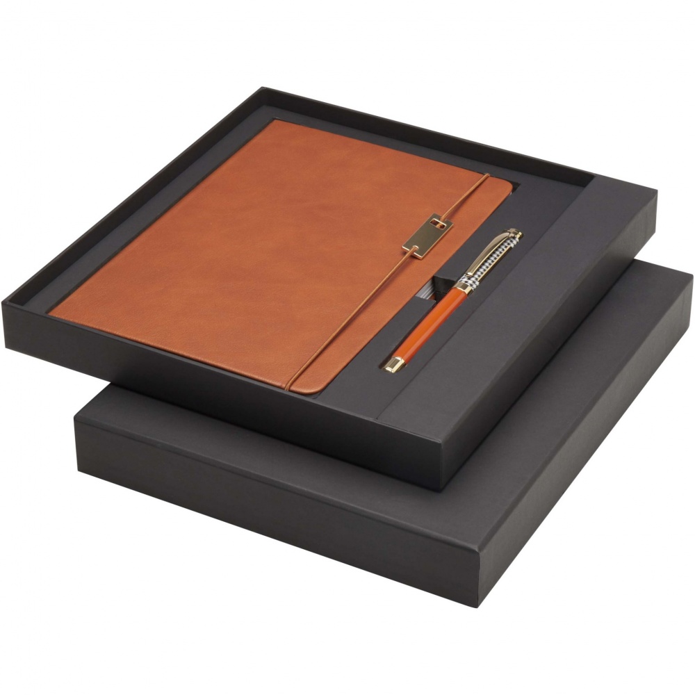Logotrade promotional merchandise image of: Legato A5 notebook and rollerball pen set 