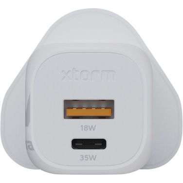 Logo trade promotional items image of: Xtorm XEC035 GaN² Ultra 35W wall charger - UK plug