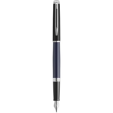 Logo trade advertising product photo of: Hemisphere colour blocking fountain pen with palladium trim