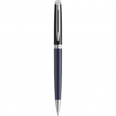 Logo trade business gift photo of: Hemisphere colour blocking ballpoint pen with palladium trim
