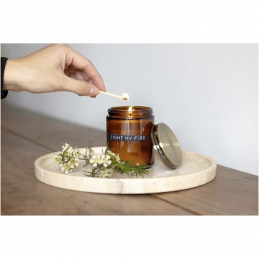Logo trade corporate gift photo of: Wellmark cedar wood scented candle medium