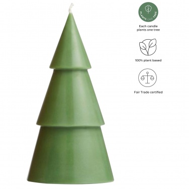 Logo trade promotional giveaway photo of: Originalhome Xmas tree candle - L