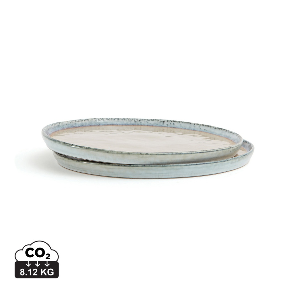 Logo trade promotional items image of: VINGA Nomimono plate 26,5 cm, 2 pcs set