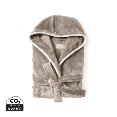 Logo trade promotional items picture of: VINGA Louis luxury plush RPET robe size L-XL