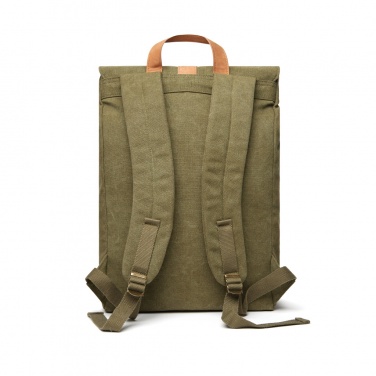 Logo trade business gifts image of: VINGA Bosler backpack GRS recycled canvas