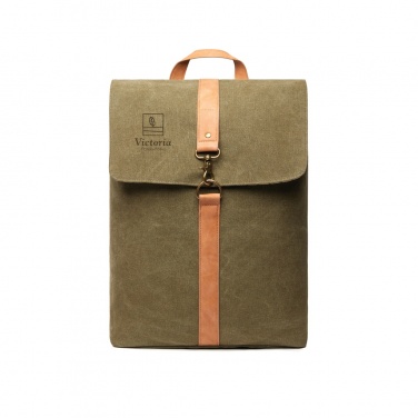 Logo trade corporate gifts picture of: VINGA Bosler backpack GRS recycled canvas