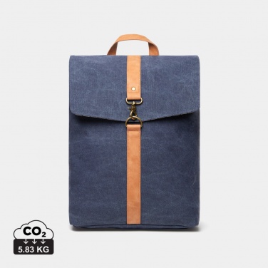 Logo trade advertising product photo of: VINGA Bosler backpack GRS recycled canvas