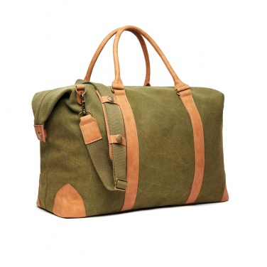 Logo trade advertising products image of: VINGA Bosler RCS recycled canvas weekend bag