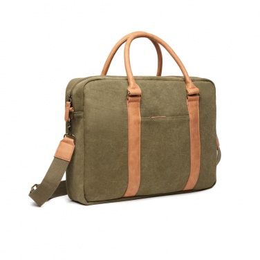 Logo trade promotional giveaways picture of: VINGA Bosler RCS recycled canvas computer bag