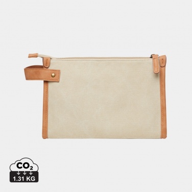 Logotrade promotional item image of: VINGA Bosler GRS recycled canvas toiletry bag