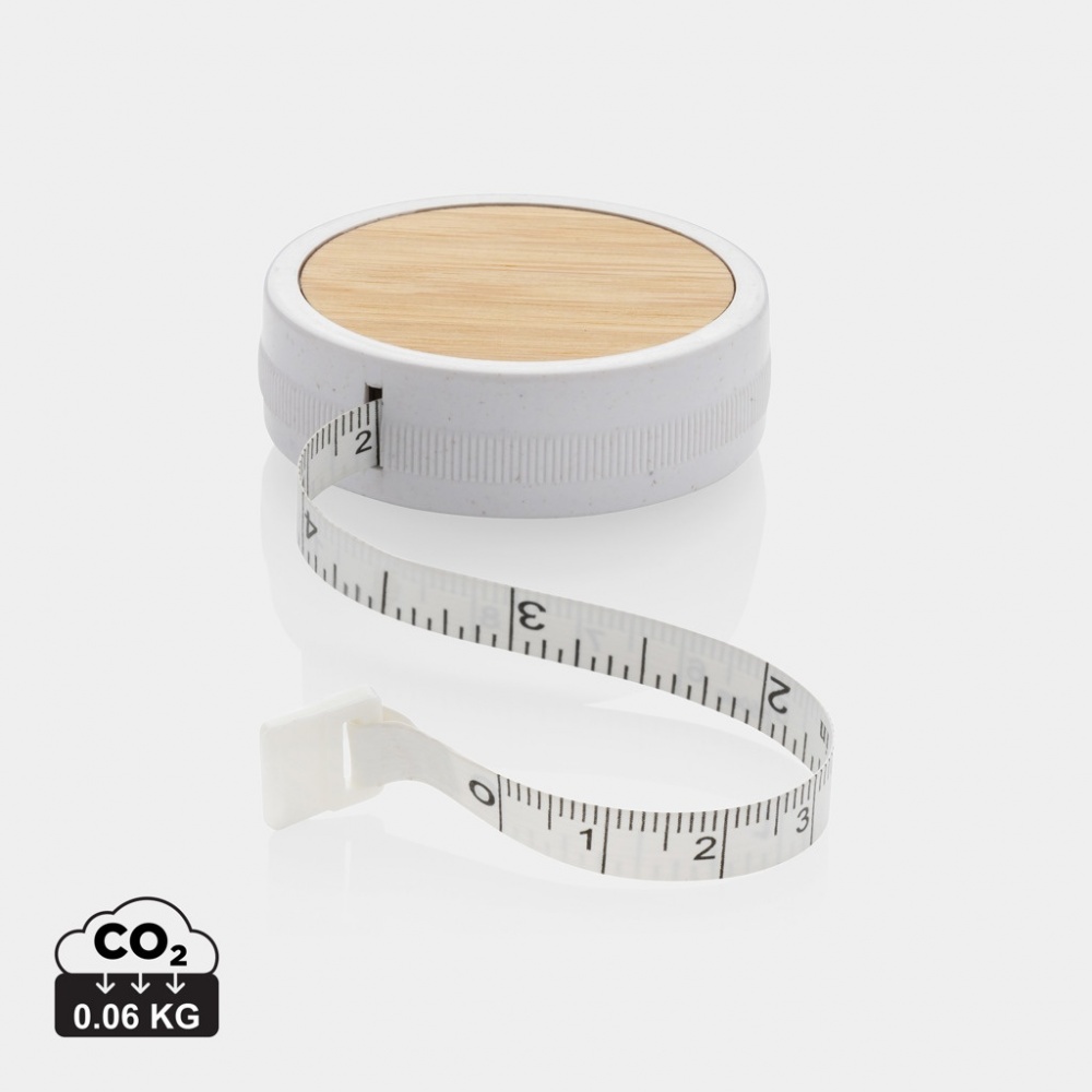 Logo trade promotional merchandise picture of: RCS recycled plastic & bamboo tailor tape