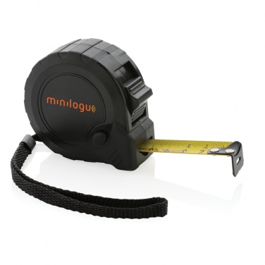 Logotrade promotional product picture of: RCS recycled plastic 5M/19 mm tape with stop button