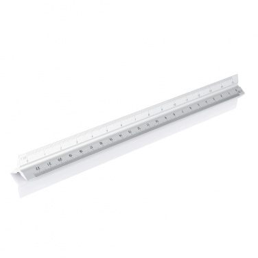 Logo trade corporate gifts image of: Aluminium triangle rule - 30cm