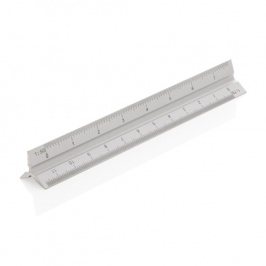 Logo trade promotional items image of: 15cm. Aluminum triangular ruler