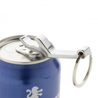 Logotrade corporate gift picture of: RCS recycled zinc alloy bottle opener keychain