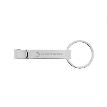 Logotrade promotional giveaway picture of: RCS recycled zinc alloy bottle opener keychain