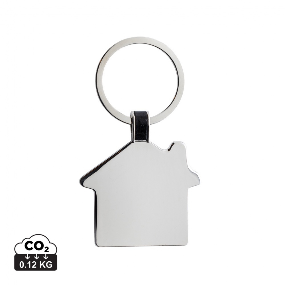 Logo trade promotional merchandise picture of: RCS recycled zinc alloy house keyring