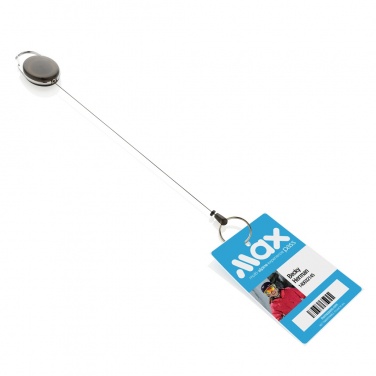 Logo trade corporate gifts picture of: RCS recycled ABS roller clip keychain