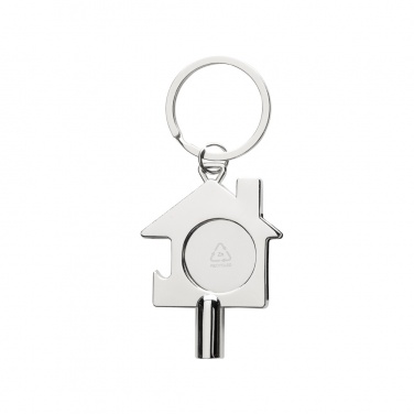 Logo trade promotional merchandise picture of: RCS recycled zinc alloy 3 in 1 keychain
