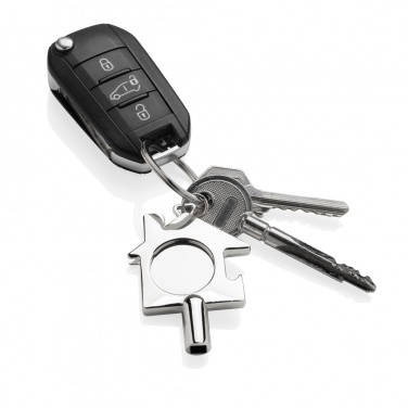 Logotrade promotional products photo of: RCS recycled zinc alloy 3 in 1 keychain