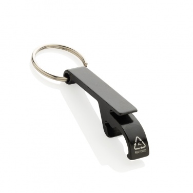 Logo trade promotional merchandise picture of: RCS recycled aluminum bottle and can opener