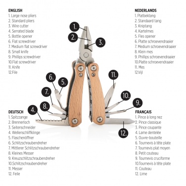 Logotrade promotional merchandise photo of: Wood multitool mini
