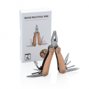 Logo trade promotional product photo of: Wood multitool mini