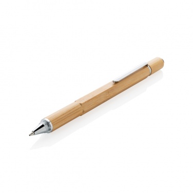 Logo trade promotional merchandise image of: Bamboo 5-in-1 toolpen