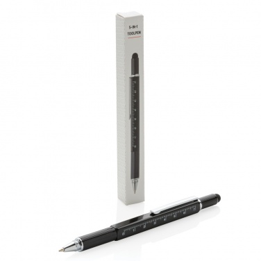 Logo trade promotional gift photo of: 5-in-1 aluminium toolpen