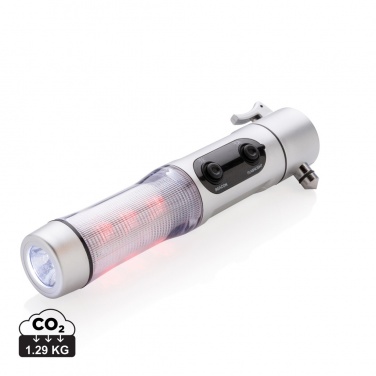 Logo trade promotional products image of: Emergency light with hammer