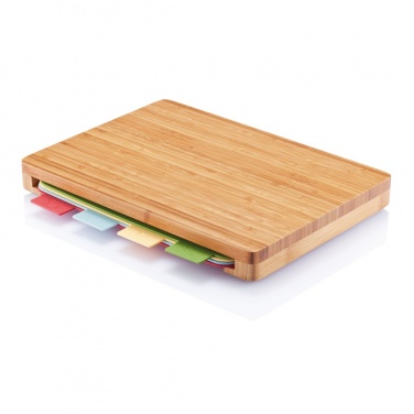 Logotrade advertising products photo of: Cutting board with 4pcs hygienic boards