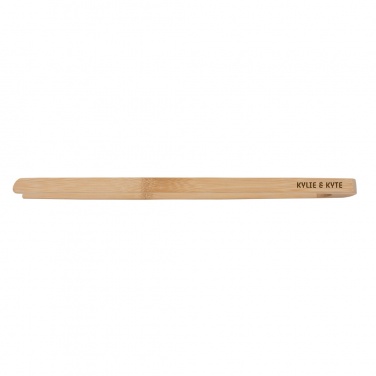 Logo trade promotional giveaways image of: Ukiyo bamboo serving tongs