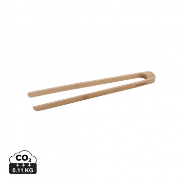 Logo trade business gifts image of: Ukiyo bamboo serving tongs