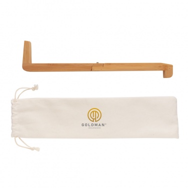 Logo trade promotional item photo of: Bamboo portable laptop stand