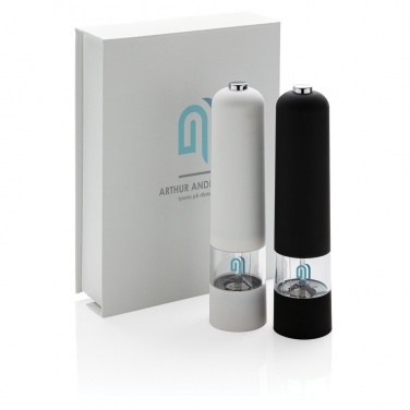 Logo trade advertising products picture of: Electric pepper and salt mill set