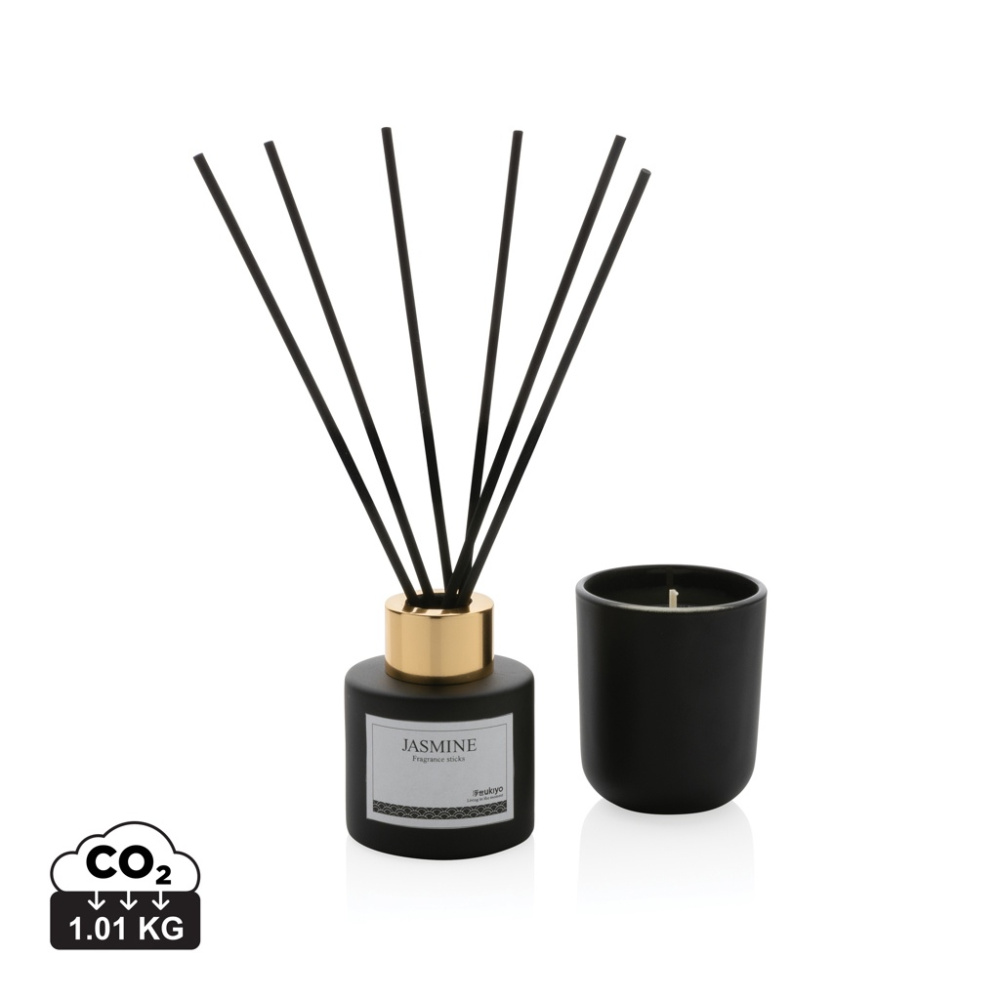 Logo trade promotional products image of: Ukiyo candle and fragrance sticks gift set