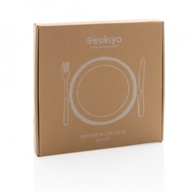 Logo trade promotional items image of: Ukiyo dinner plate set of 2