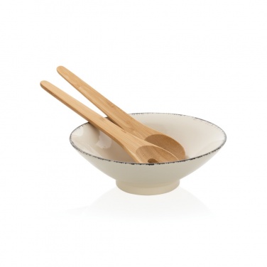 Logotrade promotional item picture of: Ukiyo salad bowl with bamboo salad server