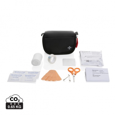 Logo trade promotional products picture of: RCS recycled nubuck PU pouch first aid set mailable